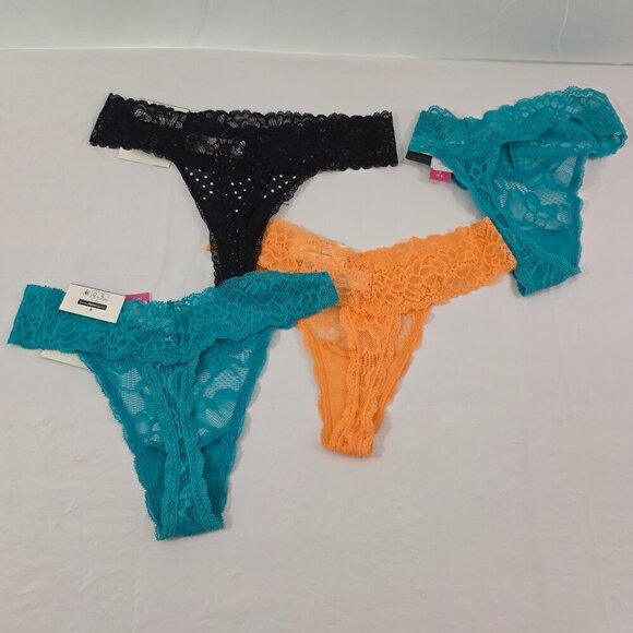 No Boundaries 4 Pack Lace Micro Thong Panties – Size Small (3-5) NWT - Picture 11 of 14